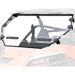 SAUTVS Full Windshield for CFMOTO ZForce 950 20-24, Hard Coat Poly Clear Vented Front Full Windscreen for CFMOTO ZForce 950 H.O. SPORT 2022-2023, 950 H.O. EX 2022-2024, 950 SPORT 2020-2022 Accessories