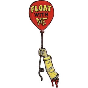 Float with Me Severed Arm Horror Movie - Embroidered Edge Patch Applique - Gifts For Him, For Her, For Boys, For Girls, For Husband, For Wife, For Them, For Men, For Women, For Kids