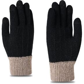 Women Winter Knitted Warm Gloves- Cold Weather Gloves Thick Fleece Lining Gloves