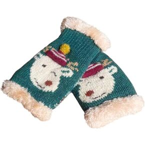 Christmas Gloves – Winter Gloves, Mittens Knitted Warm Gloves Warmth and Holiday Cheer, Festive Christmas Gloves