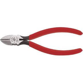 Klein Tools D252-6 Pliers, Diagonal Cutting Pliers with Short Jaws, Beveled Edges, and Hot-Riveted Joint, All-Purpose Use, 6-Inch