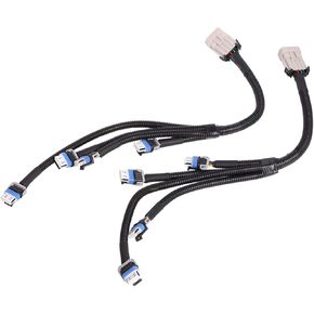ENA Set of 8 Ignition Coil Relocation Connector Wire Harness Compatible with Cadillac GMC Silverado LQ9 LQ4 LS2 LS3 LS7 LSX 5.3 6.0 6.2 7.0 Replace for 12558693 D581 10457730 19005218 D585