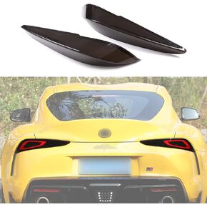 Car Taillight Cover Fit for Toyota Supra GR A90 A91 MK5 2019-2024, Smoked Taillight Shell Trim Cover, Rear Tail lamp Decorative Protection Trim, 2PCS, Transparent Gray