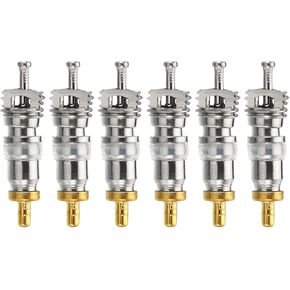 PATIKIL Air Conditioning Valve Core with Seal, 50 Pack Refrigeration Service Valve Stem Cores for HVAC AC System Accessories