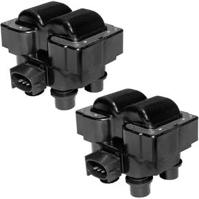 MAS Set of 2 Ignition Coil Pack Compatible with Ford Contour E-150 Escort Explorer Mustang Ranger Town Car Mark VIII Replacement for FD487