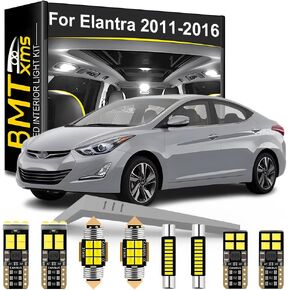 LED Interior Light Kit Replacement for HYUNDAI Elantra MD UD GT 2011 2012 2013 2014 2015 2016, Super Bright 6000K White