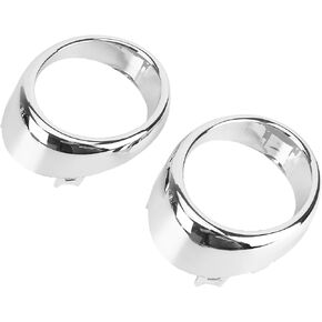 2PCS Fog Lamp Bezel Trim ring fit for Infiniti Q40 G25 G37 M37 M56 2009-2015 3.7L Chrome Trim Rings Fog Driving Light Lamp Bezel Cover 62256-1MS2A 62257-1MS2A Pair Fog Light Lamp Bezel Cover