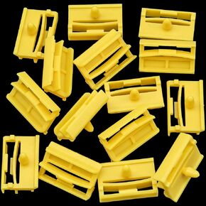 Rexka 15pcs Rocker Panel Moulding Clip Yellow 51777166869 for BMW E90 E 91 325i 328i 330i