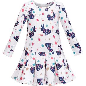Sunny Fashion Girls Dress Christmas Tree Xmas Stockings Holiday Size 4-10