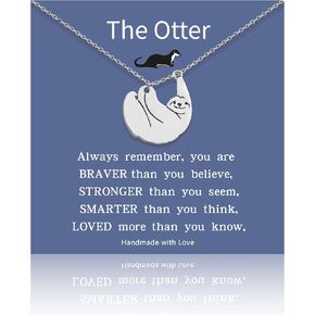 Cute Hamster Necklace for Women Hamster in Heart Pendant Jewelry Engraved I Love You Forever Necklaces Hamster Jewelry Hamster Gifts for Teen Girls Hamster Lovers