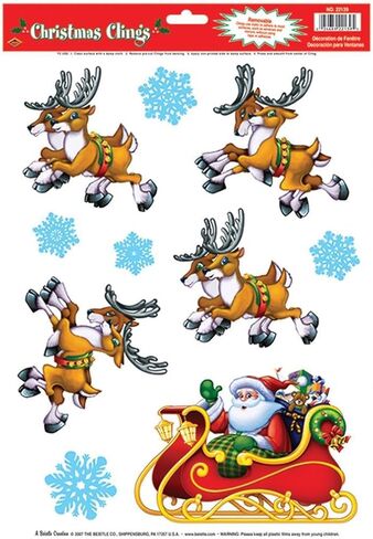 ملصقات نافذة سانتا سلي ورنة (عبوة من 3 قطع) in Kuwait