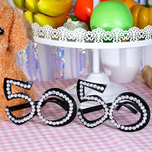 Tongcloud 6pcs 50th Birthday Glasses 50th Birthday Glasses 50 Birthday Glasses Costume Novelty Eyewear for Adult Party Favor in Kuwait