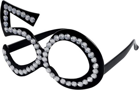 Tongcloud 6pcs 50th Birthday Glasses 50th Birthday Glasses 50 Birthday Glasses Costume Novelty Eyewear for Adult Party Favor in Kuwait