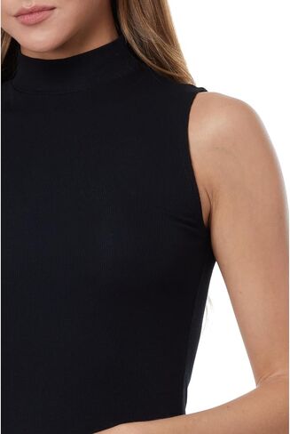 AG Adriano Goldschmied Women's Edie Sleeveless Turtleneck in Saudi Arabia