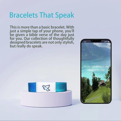 أساور آية الكتاب المقدس مع NFC اليومية الكتاب المقدس آية سوار أساور المسيحية للنساء الرجال المراهقين أساور آية الكتاب المقدس مسح الله سوار يمكن ارتداؤها سوار الكتاب المقدس الهدايا المسيحية in Saudi Arabia