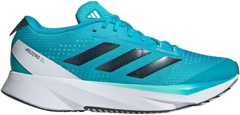 adidas Adizero Sl Lucid سماوي/أسود أزرق معدني/فضي رائع 8.5 D (M) in Saudi Arabia