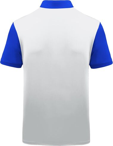 ZITY Mens Golf Shirt Short Sleeve Sport Moisture Wicking Performance Print Golf Polo Shirts for Men Collared Casual T-Shirt in Kuwait