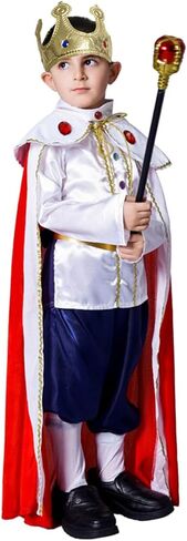 زي فلات وايت الفاخر للأولاد ملكي (S(4-6Y)) in Kuwait