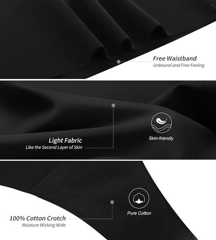 Seamless Thongs for Women V-Shaped No Show Panties Soft Comfortable Breathable Workout Underwear Multiple Pack in Kuwait