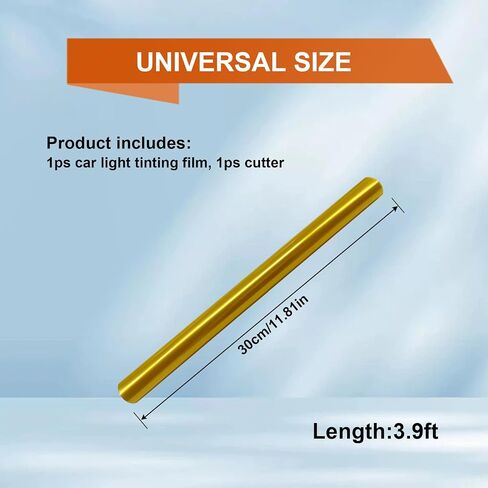 Car Headlight Taillight Vinyl Film with Squeegee and Cutter,Car Headlights Sticker,Vinyl Film Sticker,Self-Adhesive Sticker,Tail Lights Fog Lights Sticker,Universal All Car Decors in Kuwait