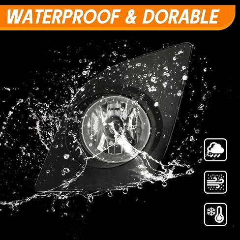 YLT AUTO Fit 2014 2015 2016 لسيارة Toyota Corolla L LE مجموعة استبدال مصابيح الضباب الأمامية للجري عدسات شفافة مع زوج من المصابيح وأسلاك التبديل (جانب السائق وجانب الركاب) in Kuwait