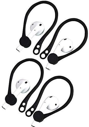 Rayker [مضاد للانزلاق] بديل لخطاف الأذن لسماعات Airpods، خطافات أذن بديلة من السيليكون لمنع فقدان أجهزة Airpods في الأذن، تصميم لـ Airpod في الهواء الطلق، زوجان، أسود in Saudi Arabia