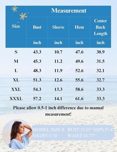AI'MAGE Women Bathing Suit Cover Up Tassel Swimsuit Coverup Short Sleeve Beach Cover Ups Dress V Neck Beach Wear S-3XL in Saudi Arabia