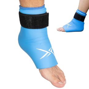 Frost Fit Ankle Ice Sleeve - Reusable Cold & Hot Wrap for Sprained Ankle, Plantar Fasciitis, Achilles Tendonitis | Ice Socks for Feet Pain Relief & Swelling