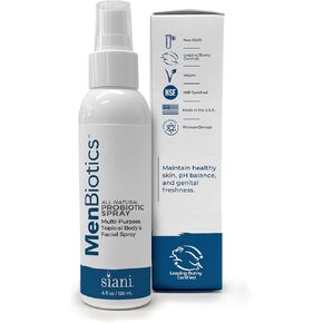 MenBiotics -Topical Skin Cleansing, Probiotic Body Care for Men of All Ages. 4oz -Hypoallergenic, Non-Medicinal, Vegan, 100% Natural Live Probiotic, External + Internal Use, Totally Safe.