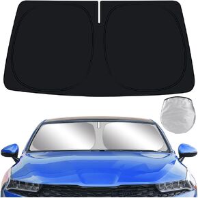 Car Sun Shade for Kia K5 2021-2025 ，Hyundai Sonata 2020-2025 (NOT for 2016-2020 Kia Optima) Auto Interior Accessories Foldable Sunshade Windshield Visor Cooler Protector Front Windows Cover Shield