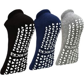 Tphon Non Slip Anti Skid Socks with Grips for Yoga Pilates Barre Fitness, Hospital Home Sticky Slipper Socks for Women Men