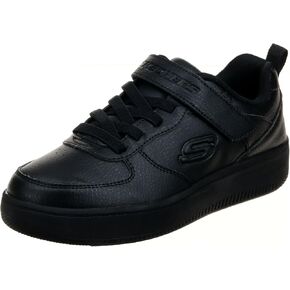 Skechers Kids Kids MICROSPEC II Ignition, Charcoal/Red, 6 US Unisex Toddler