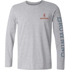 Browning Men's Buckmark T-Shirt, Hunting & Outdoors Long Sleeve Graphic Tees