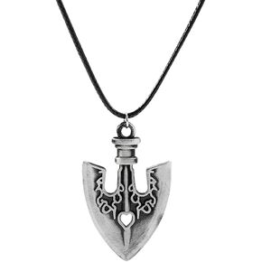 JJBA Stand Arrow Necklace and Keychain - JoJo's Anime Cosplay Jewelry - Manga Theme Gifts for Women Men and Fans