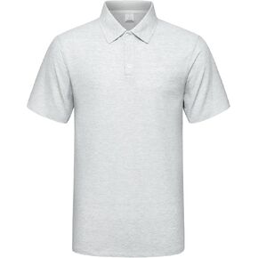 Men's Golf Polo Shirts,Casual Regular Fit Dry Fit Short Sleeve Moisture Wicking Collared T-Shirt(Order A Size Up)
