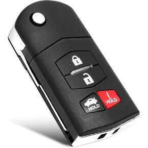 VOFONO 4 Buttons Keyless Entry Remote Car Key Fob Compatible with 2010-2013 Mazda 3 2009-2013 Mazda 6 2006-2015 MX-5 Miata BGBX1T478SKE125-01