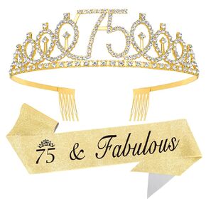 65th Birthday Decorations for Women,65th Birthday Gifts for Women,Birthday Sash for Women,Birthday Crown,Birthday Tiara,Birthday Decorations Accessories,Birthday Party Decorations,Birthday Headband