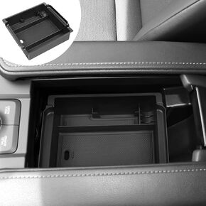 YOJOJOCO Center Console Organizer Compatible with Toyota Grand Highlander 2025 2024 Accessories Black ABS Plastic Material Armrest Secondary Storage Box