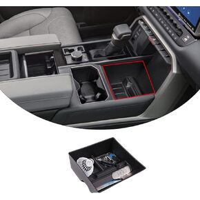 CHEAYAR Center Console Organizer Compatible with Toyota Tundra Accessories 2022, Gear Shift Storage Box, Suitable for Water Cup Holder Without Lid Version! (Central Gear Storage Box)
