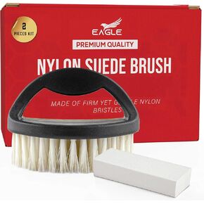 Eagle Suede Shoe Cleaner Kit – Suede Cleaning Kit with Brush and Eraser – Nubuck Cleaner and Suede Stain Remover for Shoes, Boots, Purses, and Sneakers