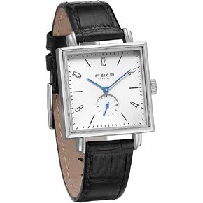 FEICE Women's Watches Leather Strap Casual Square Quartz Analog Watch Sapphire Crystal Minimalist Design Dress Watch Elegant Wristwatch for Ladies Gift -FG301