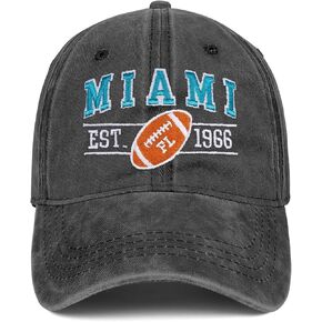 Classical Embroidered City Football Hat for Men Women Adjustable Team Color Baseball Cap Gifts for Football Fans
