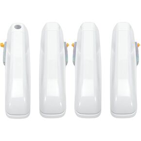 مجموعة مقابض الباب الخارجية 4 قطع تناسب 2009-2020 Ram 1500 2500 3500 4500 5500، مقبض الباب الأمامي الخلفي الأيسر الأيمن الأبيض الساطع 1GH21GW7AF 1GH18GW7AD in Kuwait