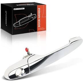 A-Premium Front Passenger Exterior Door Handle with Keyhole Compatible with Chevrolet Impala, Impala Limited, Cobalt & Buick LaCrosse, Lucerne, Allure & Pontiac G5, Solstice & Saturn Sky, Chrome