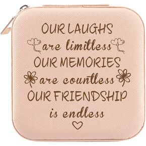 Friend Gift for Women, Friendship Jewelry Organizer Box for Her Soul Sister Bestie Birthday Gift for Friend Woman BFF, True Friendship Gifts for Women Friends, Great Friend Gifts