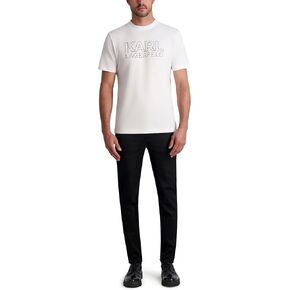KARL LAGERFELD Men's Stretchy Metal Eyelets Denim Pant