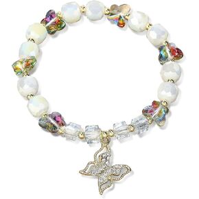 Butterfly Crystal Stretch Bracelet for Women,Birthday Gift for Mothers,Mother's Day gift in Kuwait