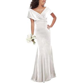 Sunnderly Velvet Mermaid Prom Dresses Off The Shoulder Long Formal Bridesmaid Dresses
