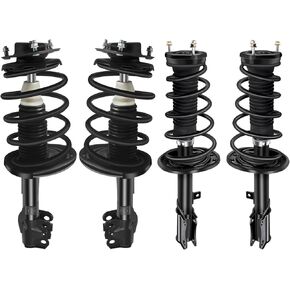 Front & Rear Complete Struts & Coil Spring Assembly Compatible for Lexus for ES330 2004-2006 for Toyota for Camry 2004-2006, Set of 4 Shocks & Struts Replace 172205 172207