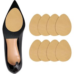 Non Slip Shoe Pads,Shoe Grips on Bottom of Shoes Silica Gel Anti Slip Shoe Grips Self Adhesive Shoe Sole Protector Shoe Stickers for Heels Shoes(Black 6pcs+Beige 6pcs)